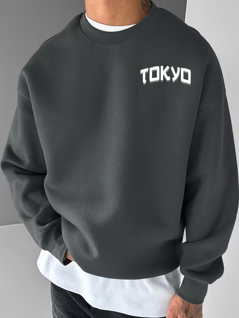 Pull homme imprimé Tokyo Japan