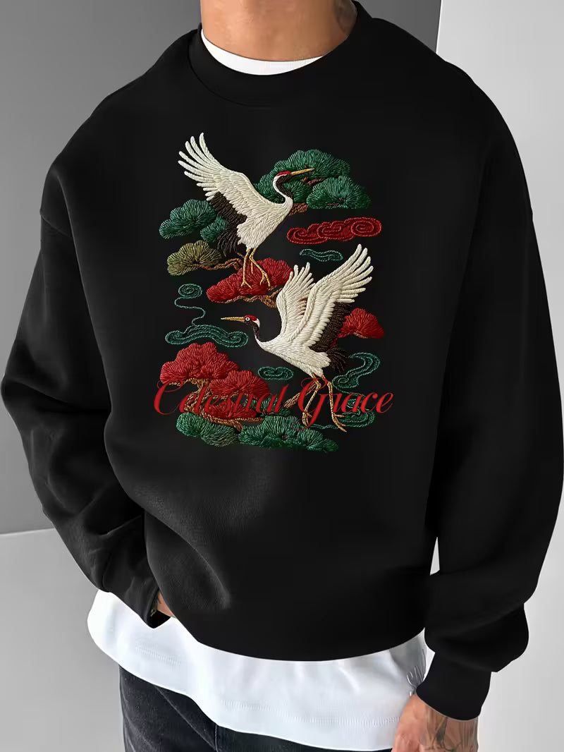 Pull homme brodé traditionnel oriental